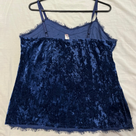 Blue velvet camisole - Picture 8 of 10